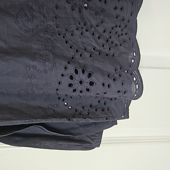 Lane Bryant Eyelet Trimmed Peasant Top - Picture 8 of 8